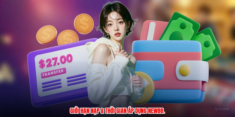 Giới hạn nạp & thời gian áp dụng NEW88.